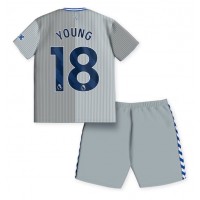 Everton Ashley Young #18 Replika babykläder Tredjeställ Barn 2023-24 Kortärmad (+ korta byxor)